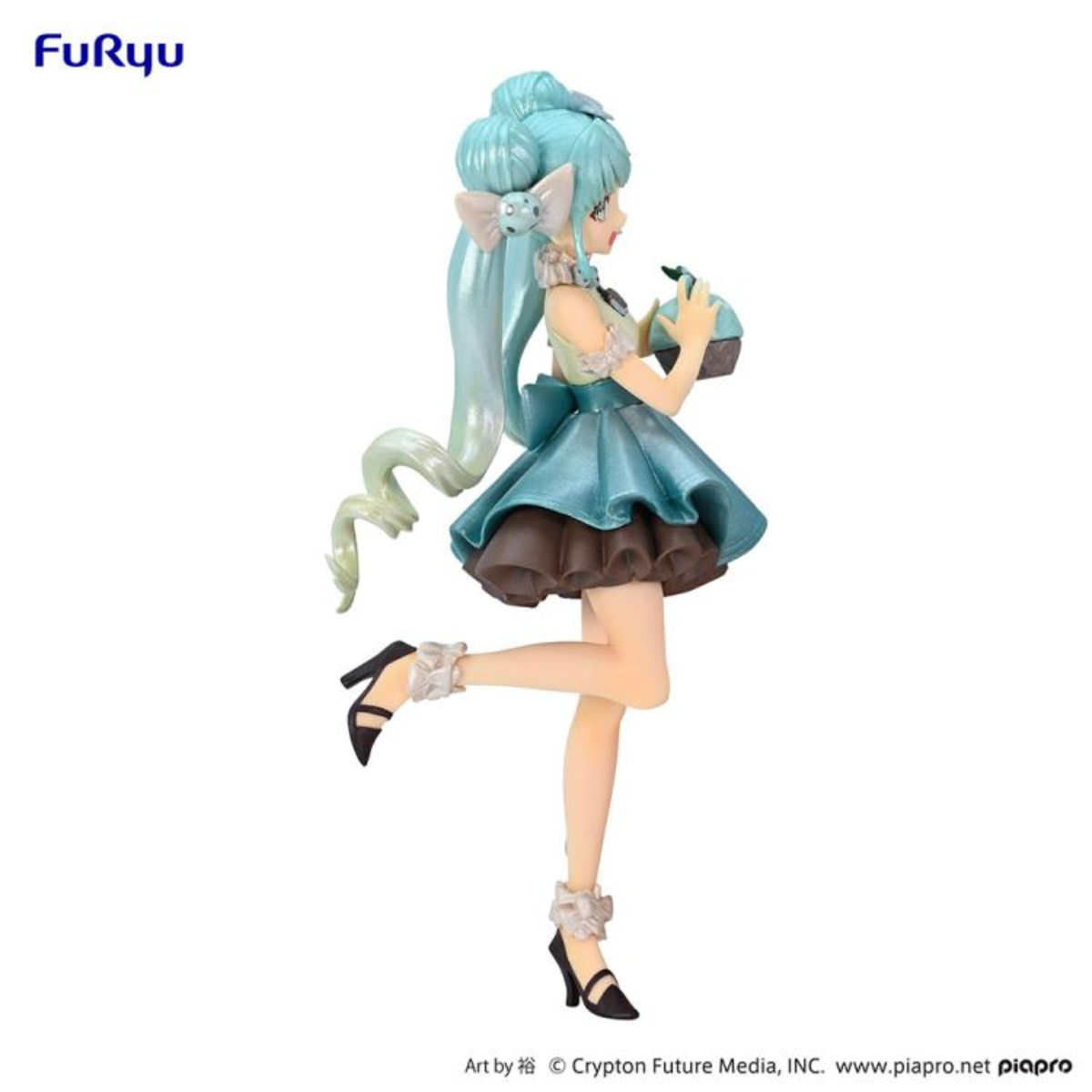 Hatsune Miku Sweet Sweets Series Figure &quot;Hatsune Miku&quot; (Chocolate mint pearl color)-FuRyu-Ace Cards &amp; Collectibles