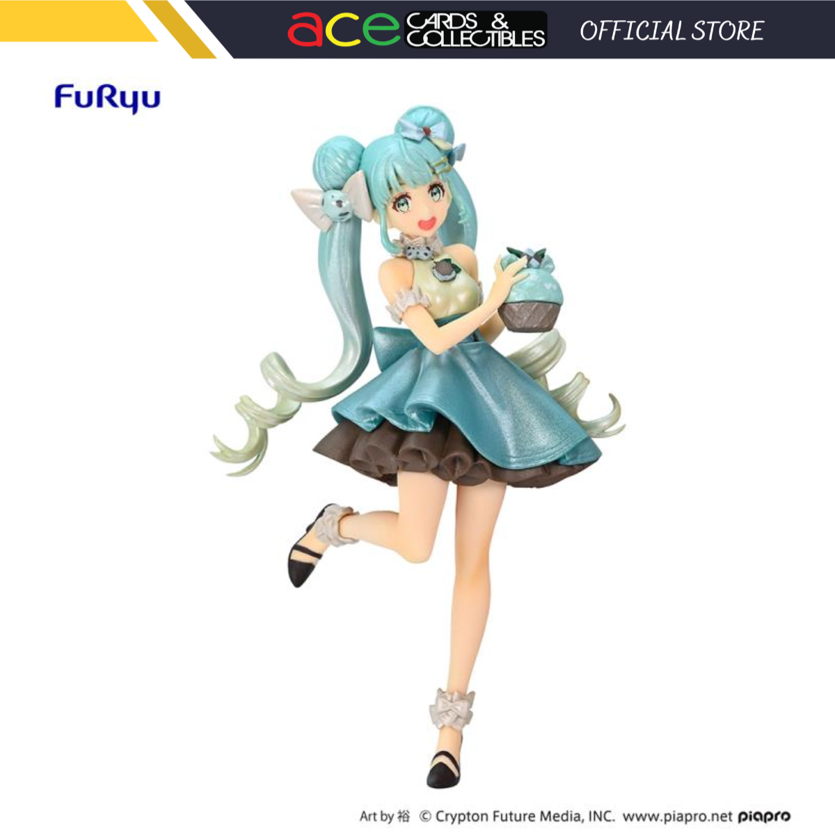 Hatsune Miku Sweet Sweets Series Figure "Hatsune Miku" (Chocolate mint pearl color)-FuRyu-Ace Cards & Collectibles