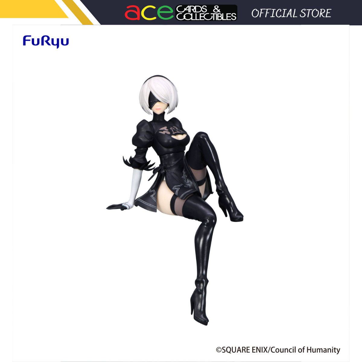 NieR: Automata Ver.1.1a Noodle Stopper Figure "2B" (YoRHa No.2 Type B)-FuRyu-Ace Cards & Collectibles