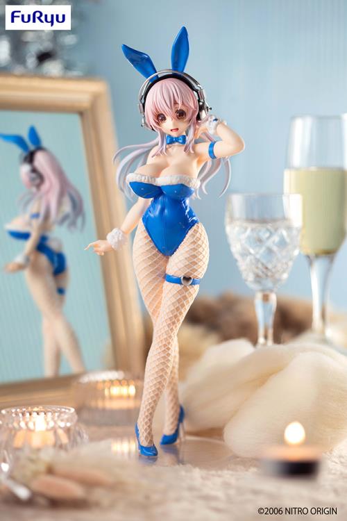 Nitroplus BiCute Bunnies Super Sonico (Blue Rabbit Ver.)-FuRyu-Ace Cards & Collectibles