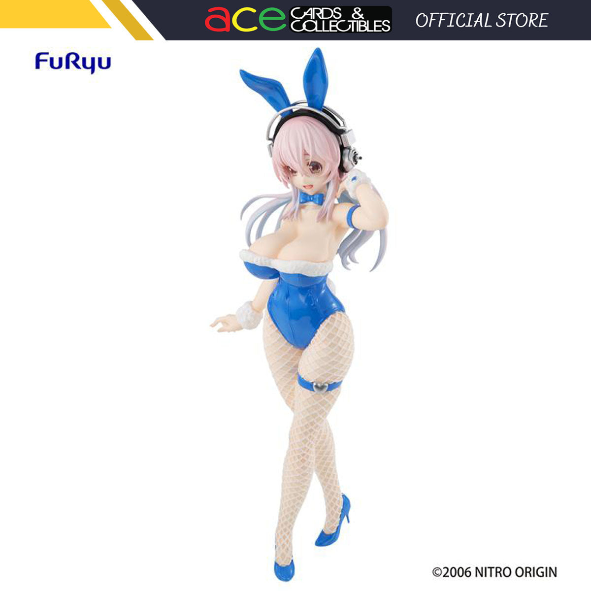 Nitroplus BiCute Bunnies Super Sonico (Blue Rabbit Ver.)-FuRyu-Ace Cards & Collectibles