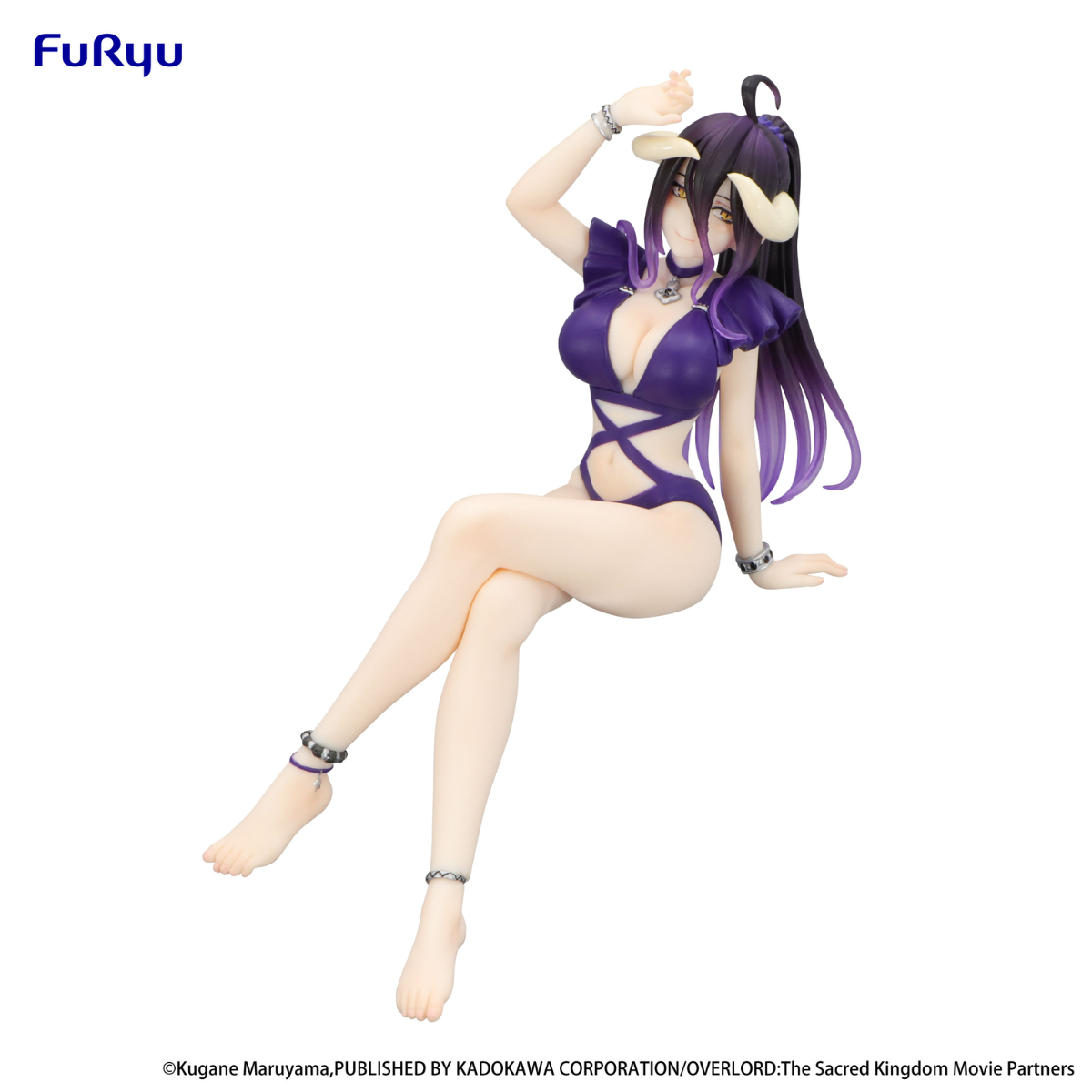 OVERLORD Noodle Stopper Figure "Albedo" "Swimsuit Dark Purple Color ver."-FuRyu-Ace Cards & Collectibles
