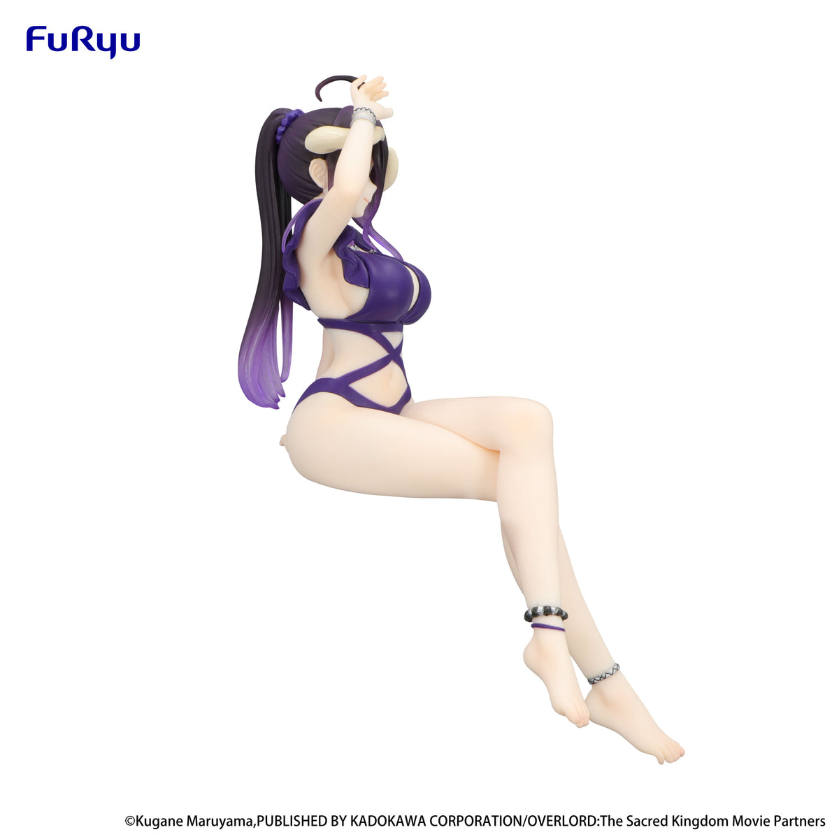 OVERLORD Noodle Stopper Figure &quot;Albedo&quot; &quot;Swimsuit Dark Purple Color ver.&quot;-FuRyu-Ace Cards &amp; Collectibles