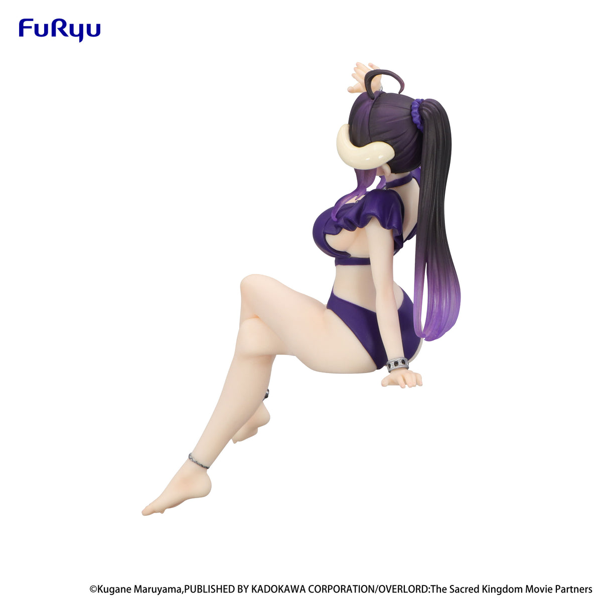 OVERLORD Noodle Stopper Figure &quot;Albedo&quot; &quot;Swimsuit Dark Purple Color ver.&quot;-FuRyu-Ace Cards &amp; Collectibles