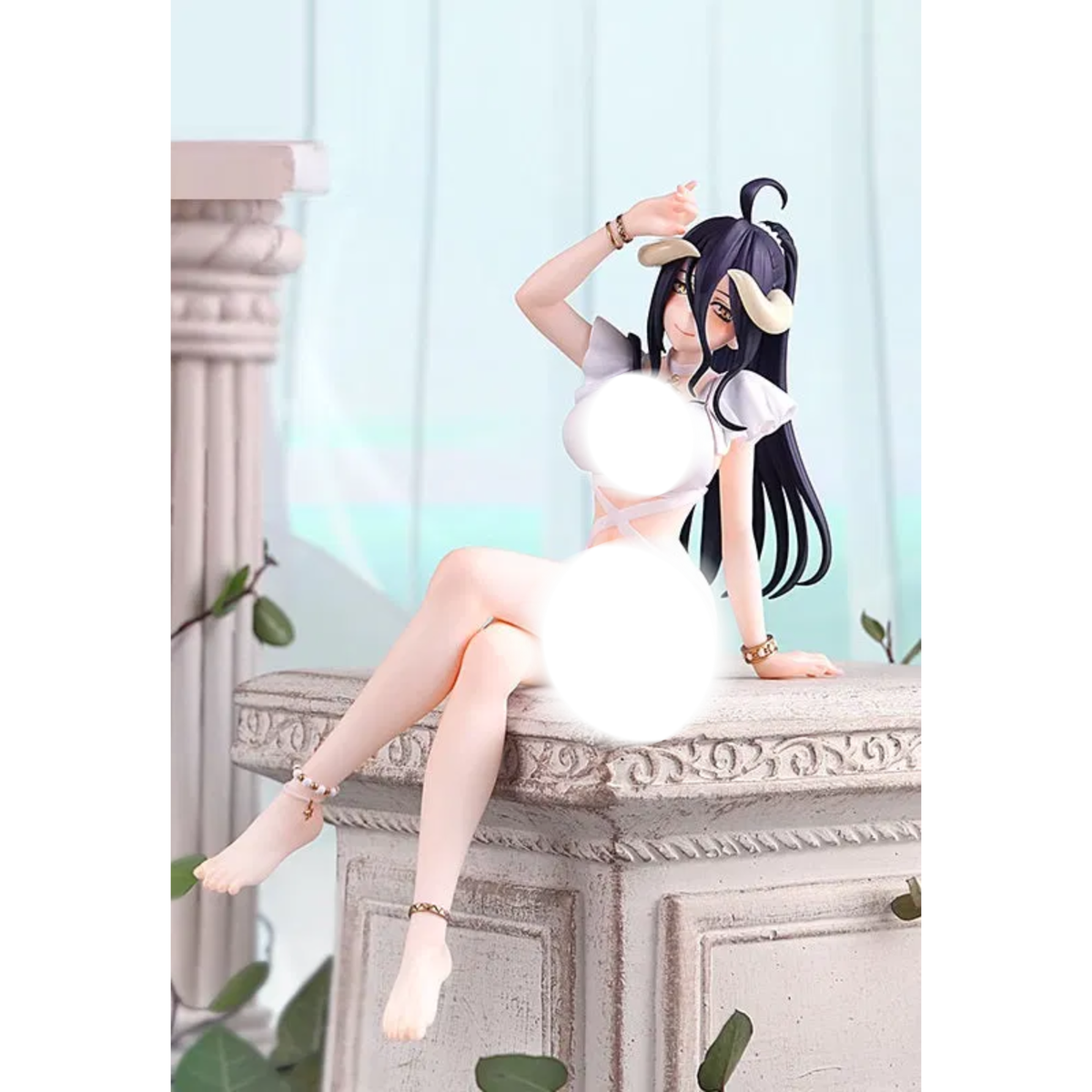 Overlord Noodle Stopper Figure "Albedo" (Swimsuit Ver.)-FuRyu-Ace Cards & Collectibles