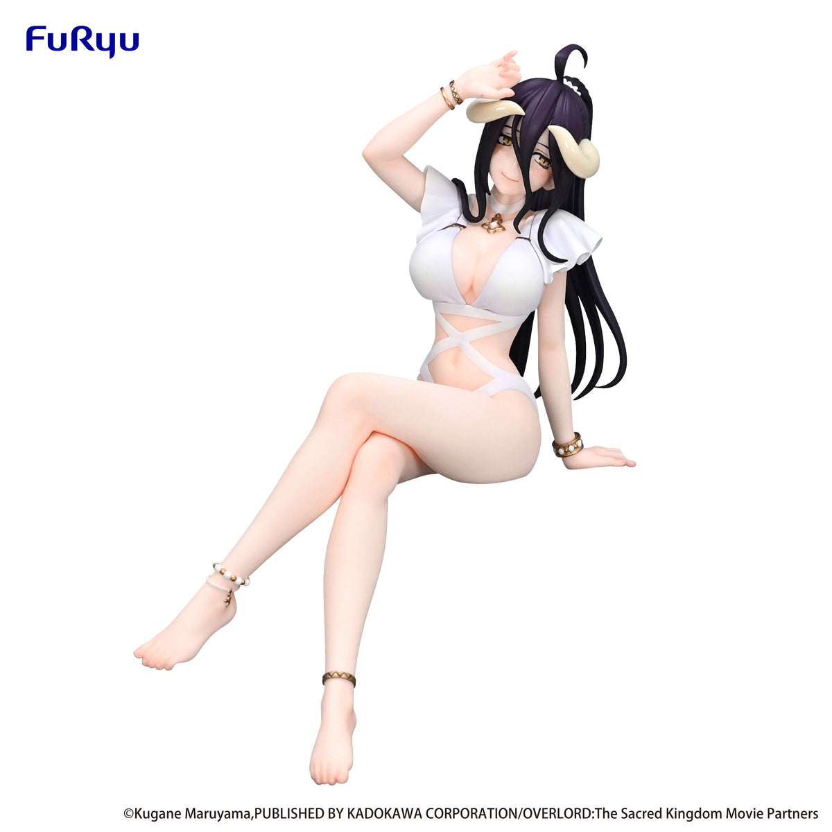 Overlord Noodle Stopper Figure &quot;Albedo&quot; (Swimsuit Ver.)-FuRyu-Ace Cards &amp; Collectibles