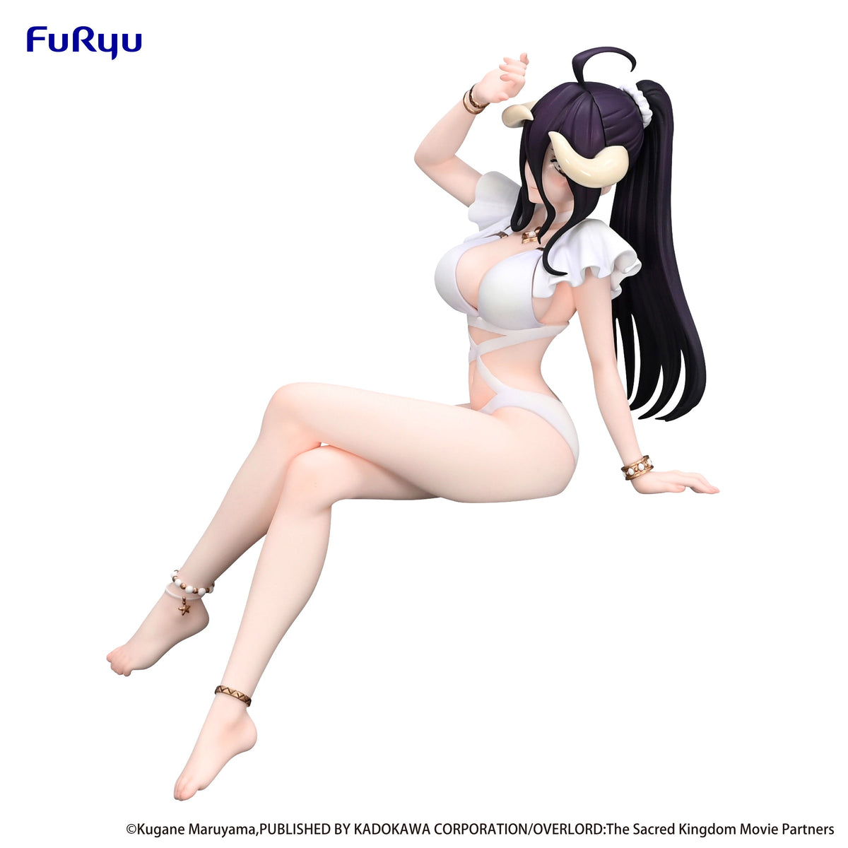 Overlord Noodle Stopper Figure &quot;Albedo&quot; (Swimsuit Ver.)-FuRyu-Ace Cards &amp; Collectibles