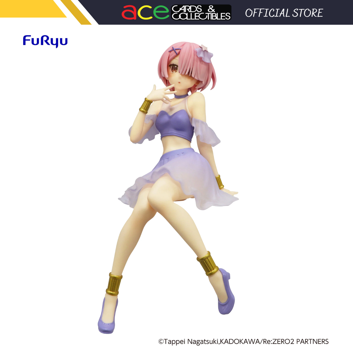 Re: Zero Starting Life in Another World Noodle Stopper Figure "Ram" (Twinkle Party Ver.)-FuRyu-Ace Cards & Collectibles