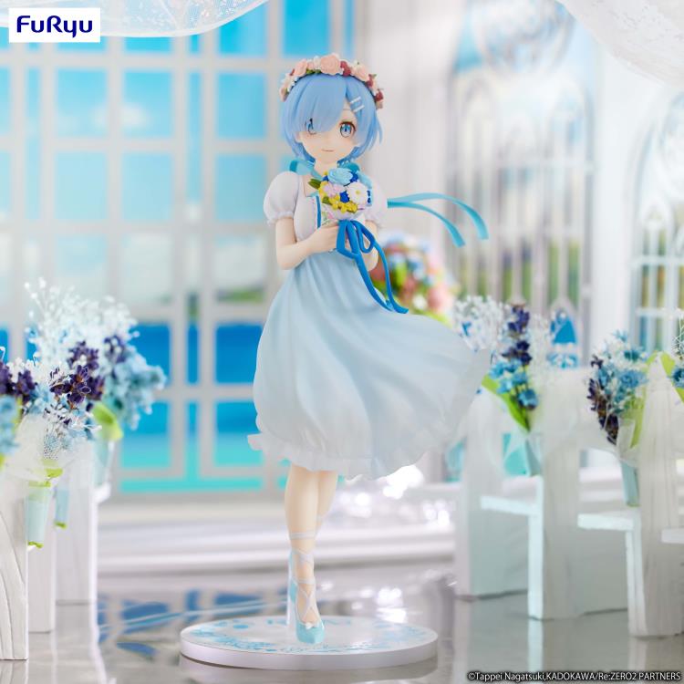 Re: Zero Starting Life in Another World Trio-Try-iT Figure &quot;Rem&quot; (Bridesmaid Ver.)-FuRyu-Ace Cards &amp; Collectibles