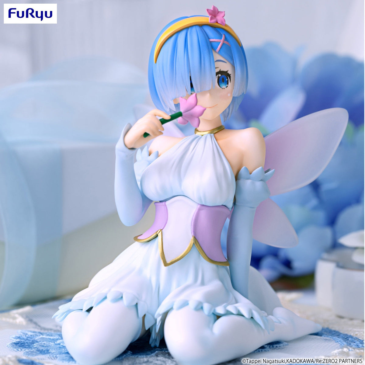 Re:ZERO -Starting Life In Another World- Noodle Stopper Figure "Rem" (Flower Fairy Ver.)-FuRyu-Ace Cards & Collectibles