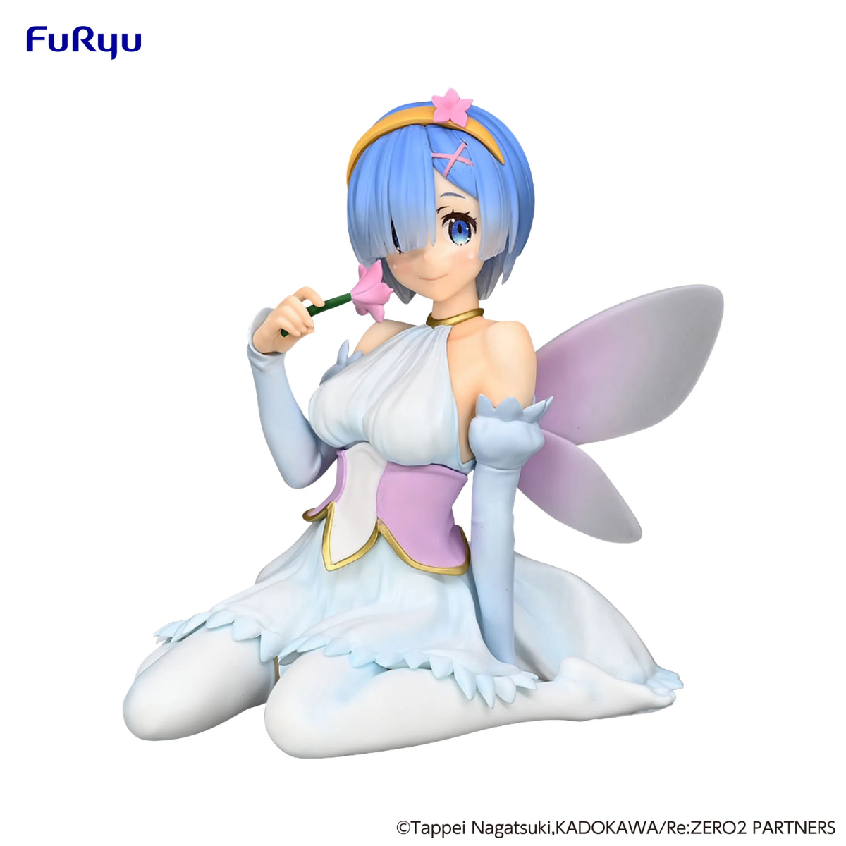Re:ZERO -Starting Life In Another World- Noodle Stopper Figure &quot;Rem&quot; (Flower Fairy Ver.)-FuRyu-Ace Cards &amp; Collectibles