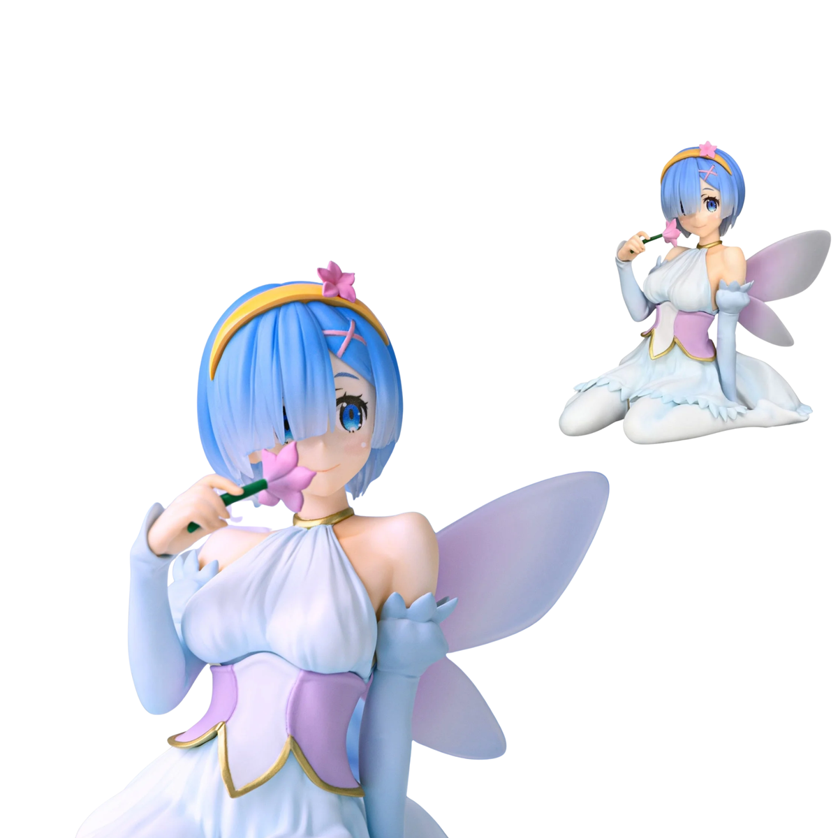 Re:ZERO -Starting Life In Another World- Noodle Stopper Figure "Rem" (Flower Fairy Ver.)-FuRyu-Ace Cards & Collectibles