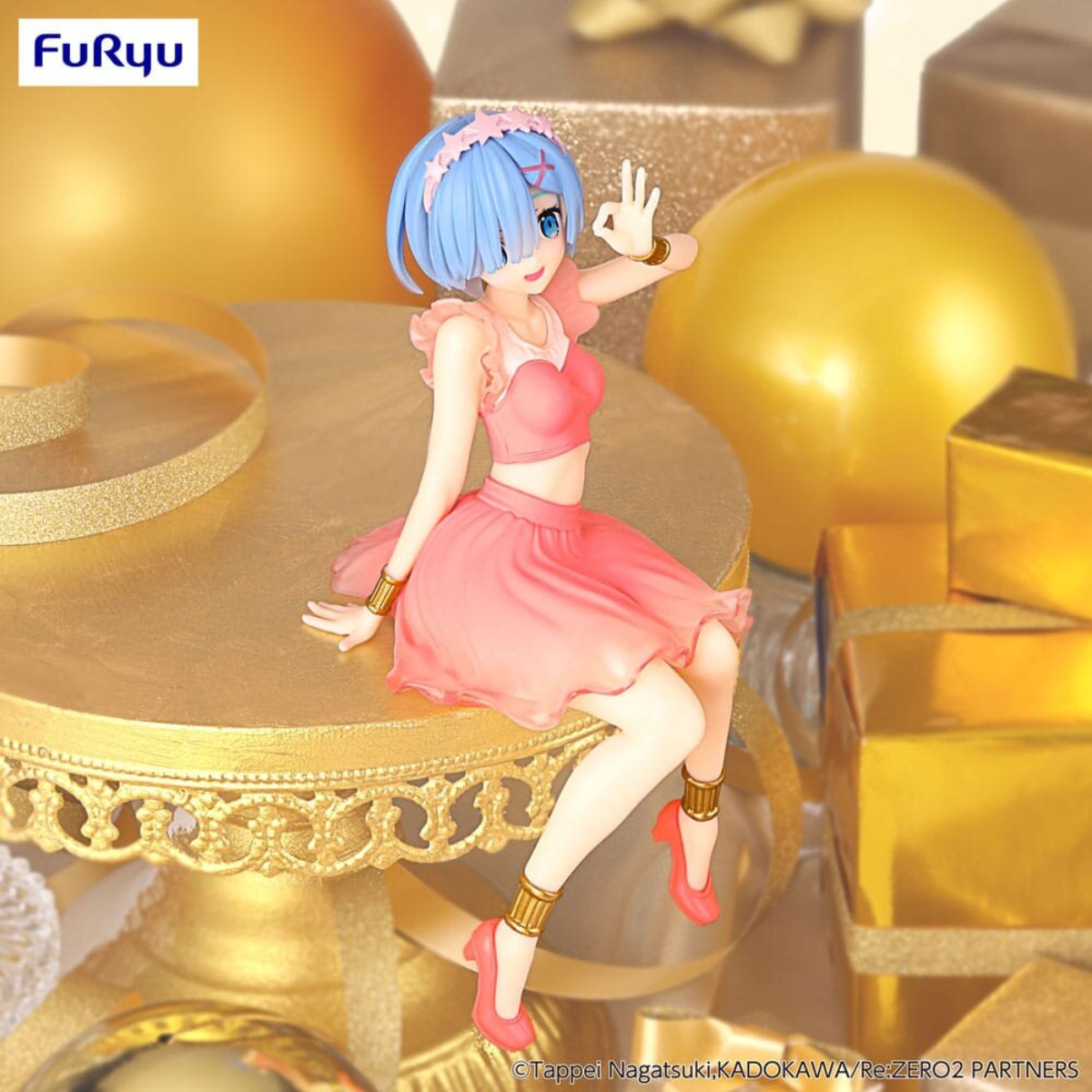 Re:ZERO -Starting Life in Another World- Noodle Stopper Figure &quot;Rem&quot; (Twinkle Party Another Color ver.)-FuRyu-Ace Cards &amp; Collectibles
