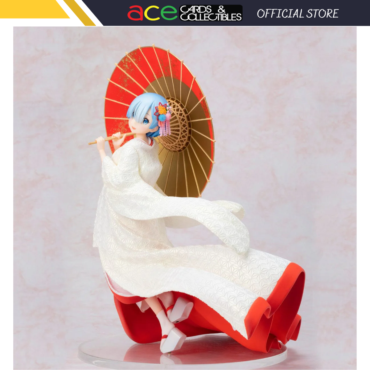Re:Zero Starting Life In Another World 1/7 Scale Figure "Rem" (Shiromuku Re-Run)-FuRyu-Ace Cards & Collectibles
