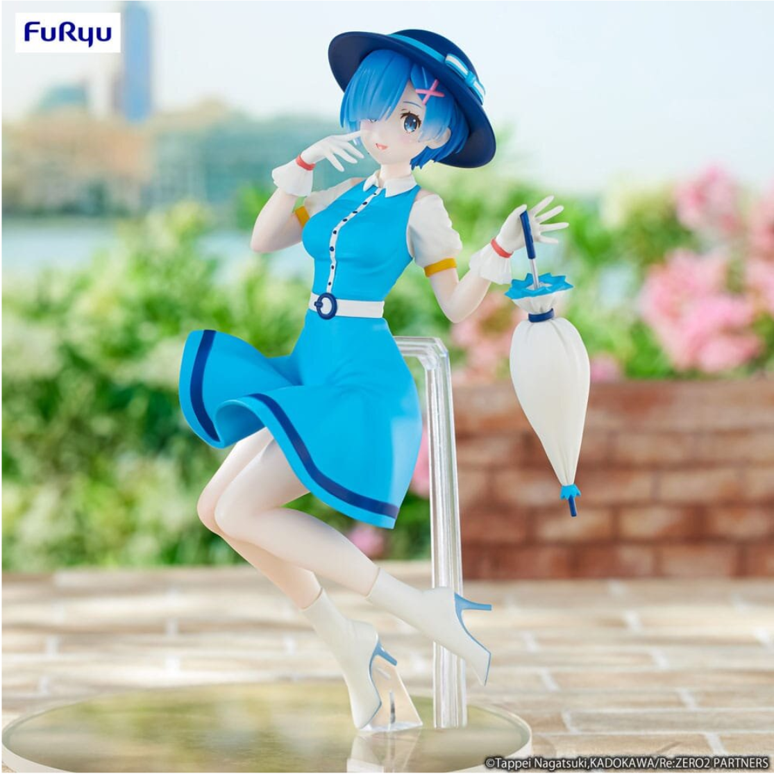 Re:Zero Starting Life In Another World Trio-Try-iT Figure "Rem" (Retro Style)-FuRyu-Ace Cards & Collectibles