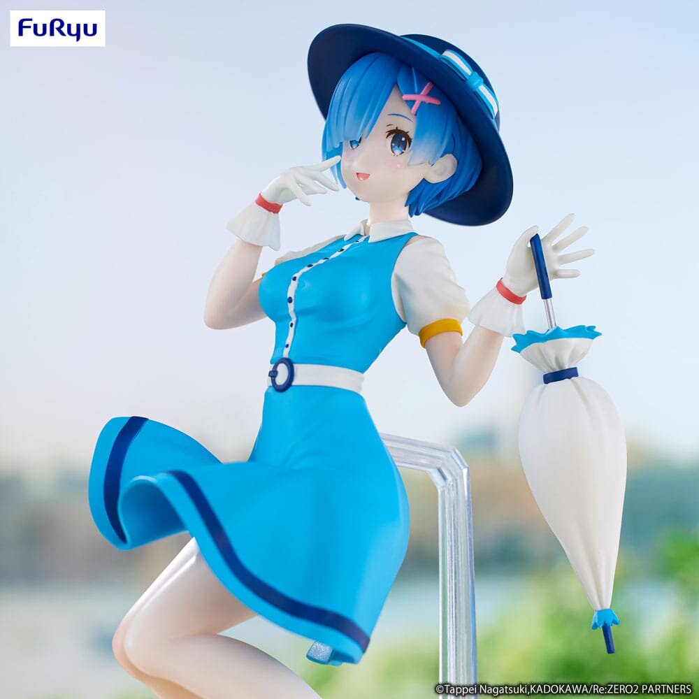 Re:Zero Starting Life In Another World Trio-Try-iT Figure &quot;Rem&quot; (Retro Style)-FuRyu-Ace Cards &amp; Collectibles