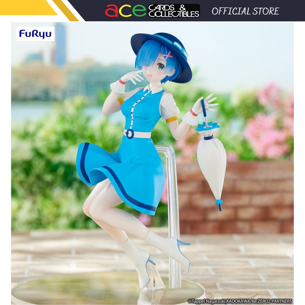 Re:Zero Starting Life In Another World Trio-Try-iT Figure &quot;Rem&quot; (Retro Style)-FuRyu-Ace Cards &amp; Collectibles