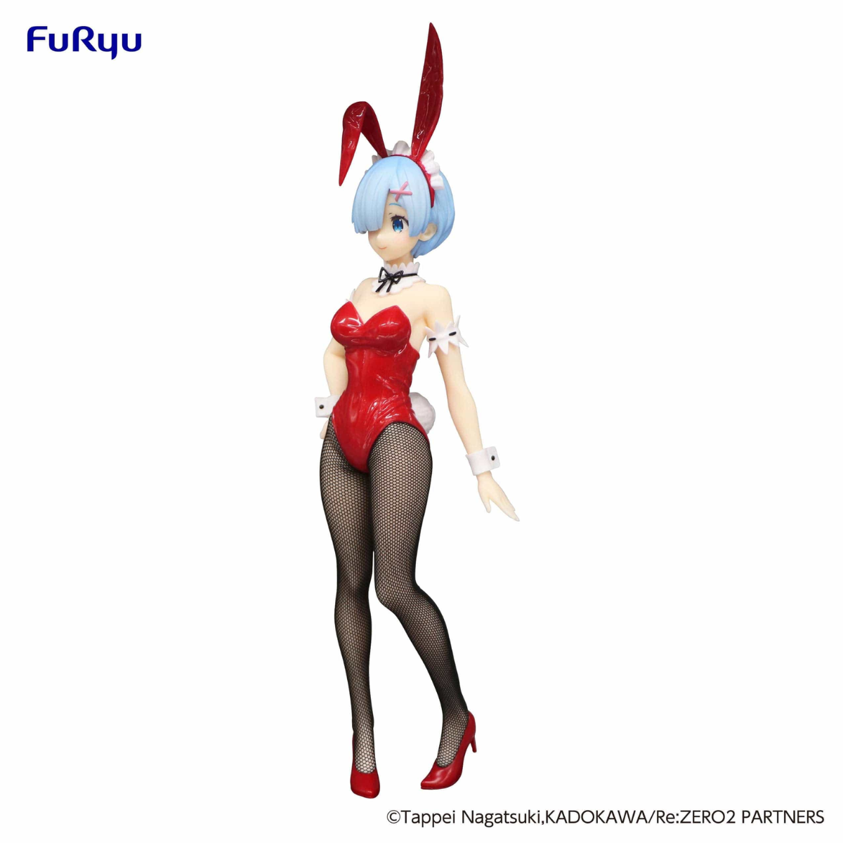Re:Zero Starting Life in Another World BiCute Bunnies Figure &quot;Rem&quot; (Red Color Ver.)-FuRyu-Ace Cards &amp; Collectibles