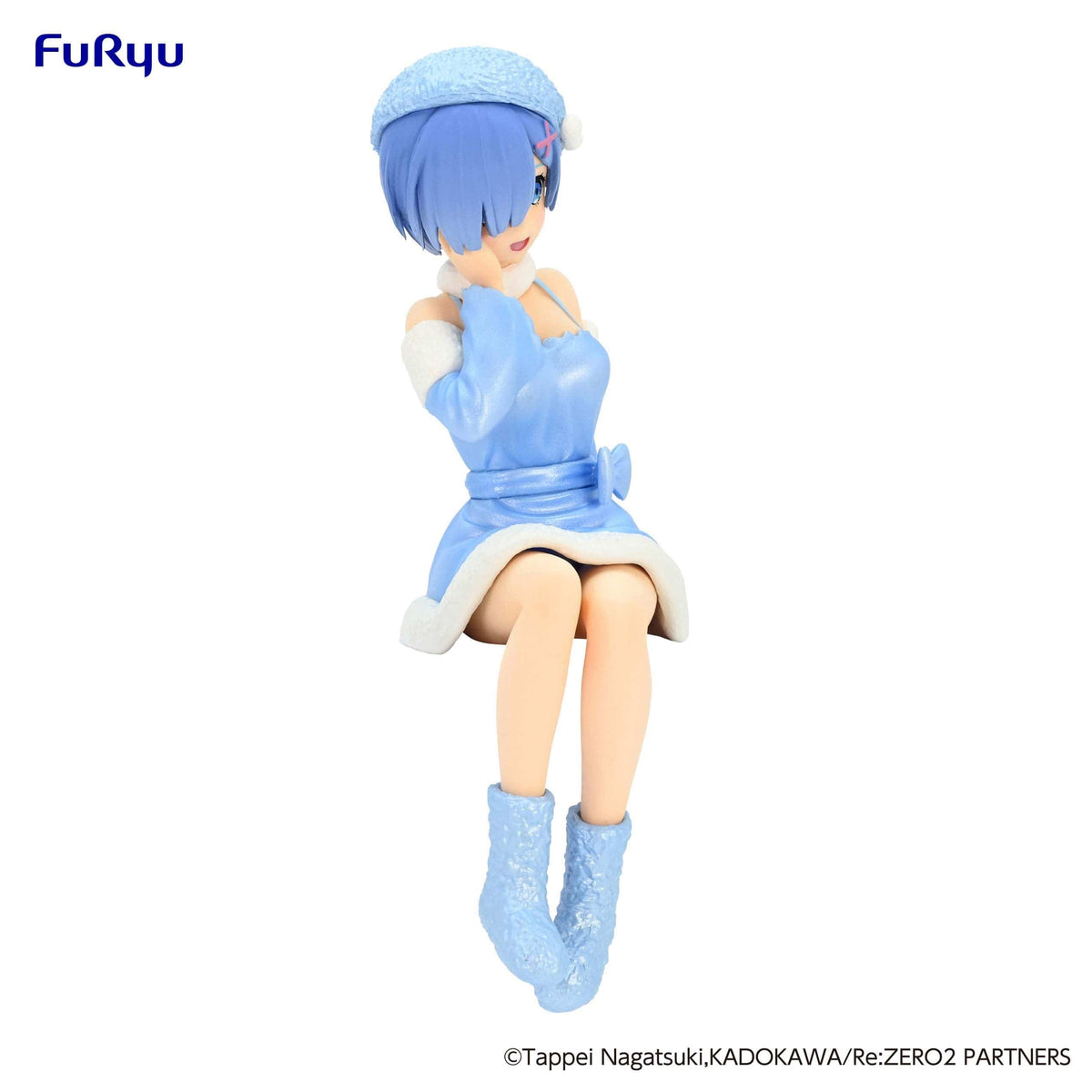Re:Zero Starting Life in Another World Noodle Stopper Figure "Rem" (Snow Princess Pearl Color Ver.)-FuRyu-Ace Cards & Collectibles