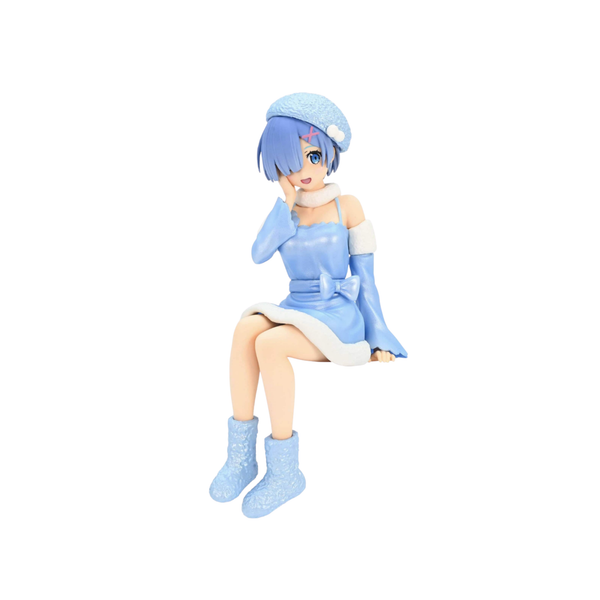 Re:Zero Starting Life in Another World Noodle Stopper Figure "Rem" (Snow Princess Pearl Color Ver.)-FuRyu-Ace Cards & Collectibles