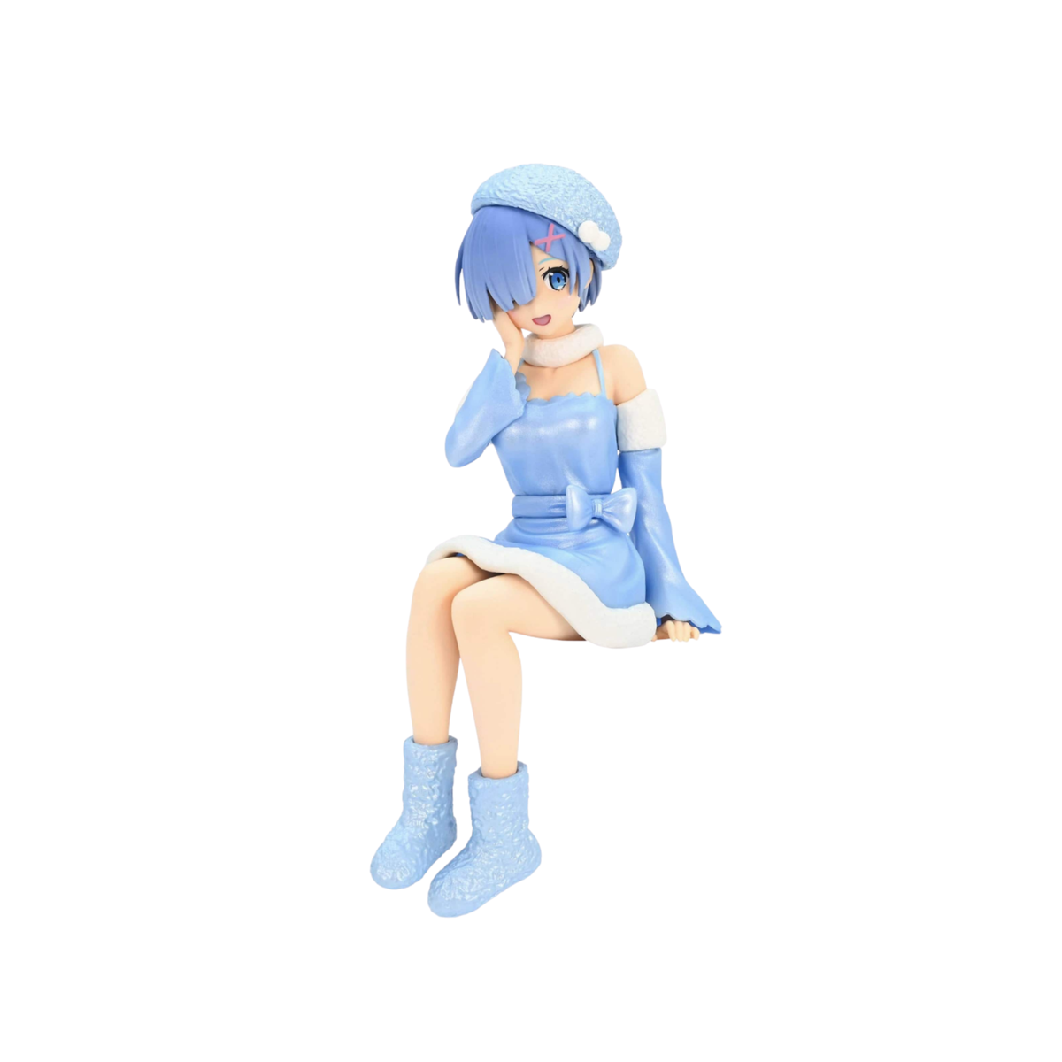 Re:Zero Starting Life in Another World Noodle Stopper Figure "Rem" (Snow Princess Pearl Color Ver.)-FuRyu-Ace Cards & Collectibles