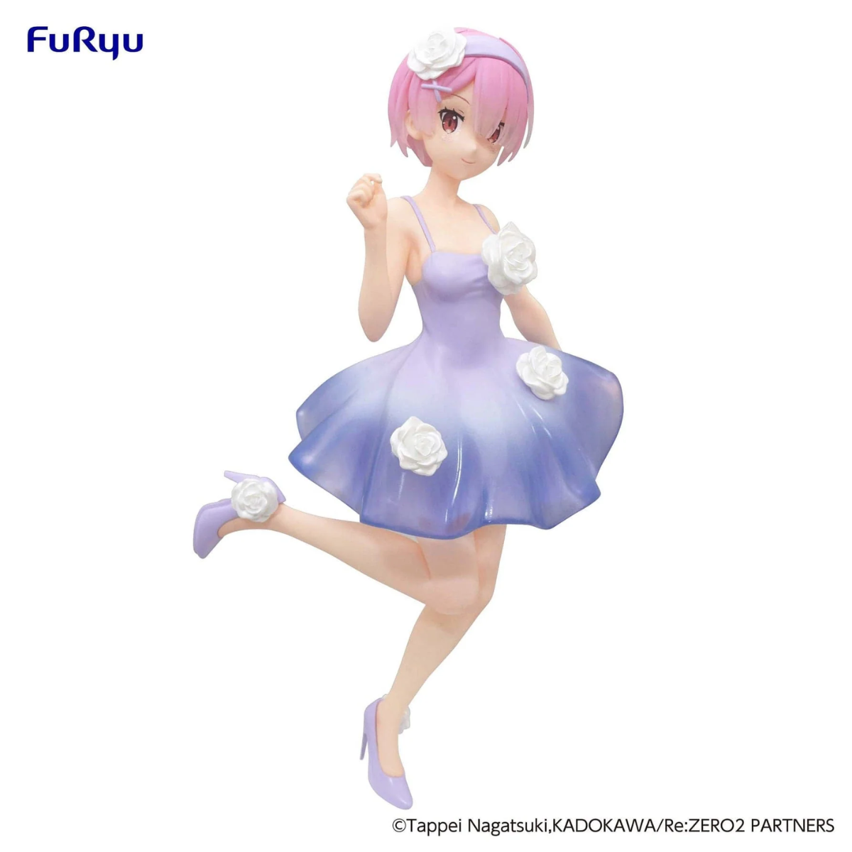 Re:Zero Starting Life in Another World Trio-Try-iT Figure &quot;Ram&quot; (Flower Dress Ver.)-FuRyu-Ace Cards &amp; Collectibles