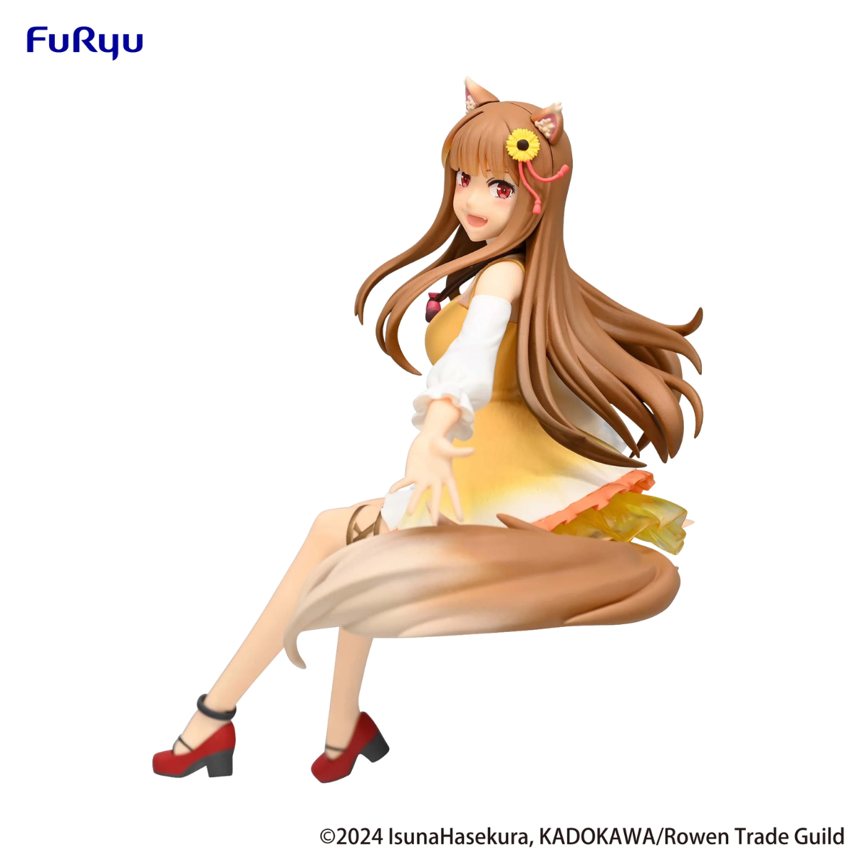 Spice And Wolf Noodle Stopper Figure "Holo" (Sunflower Dress Ver.)-FuRyu-Ace Cards & Collectibles