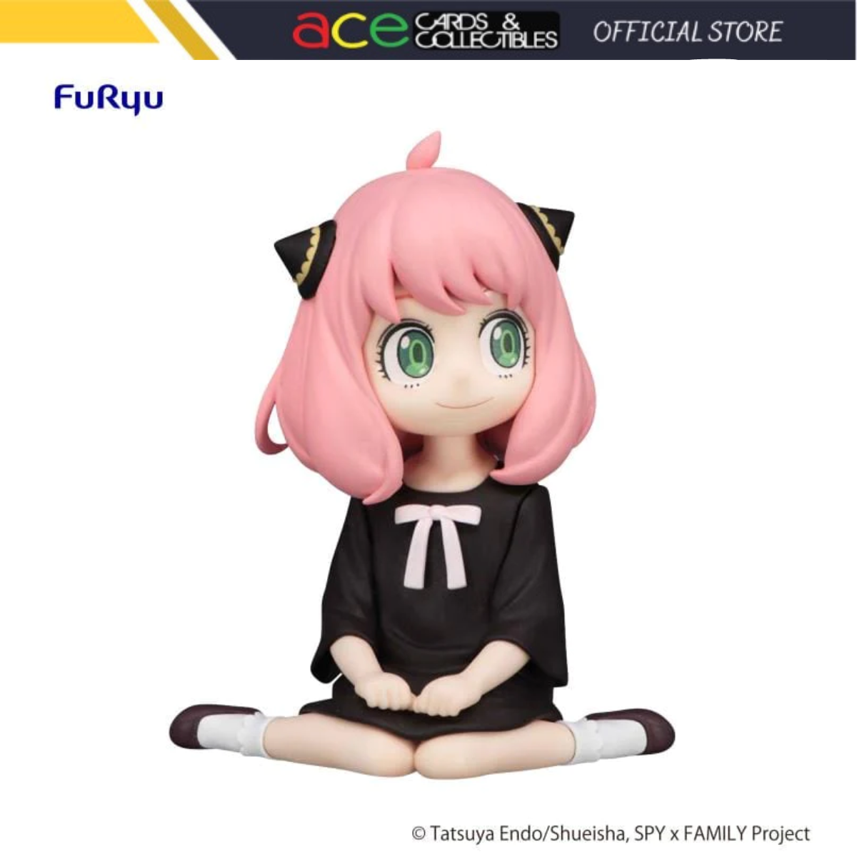 Spy X Family Noodle Stopper Figure &quot;Anya Forger Sitting on the Floor Smile Ver&quot;-FuRyu-Ace Cards &amp; Collectibles