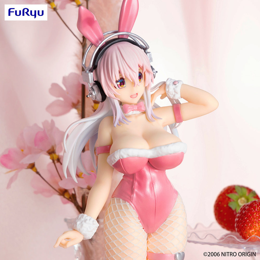 Super Sonico BiCute Bunnies Figure (Super Sonico Pink Ver.)-FuRyu-Ace Cards &amp; Collectibles