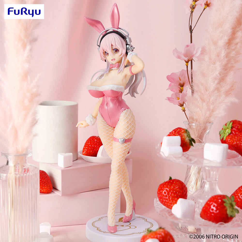 Super Sonico BiCute Bunnies Figure (Super Sonico Pink Ver.)-FuRyu-Ace Cards & Collectibles