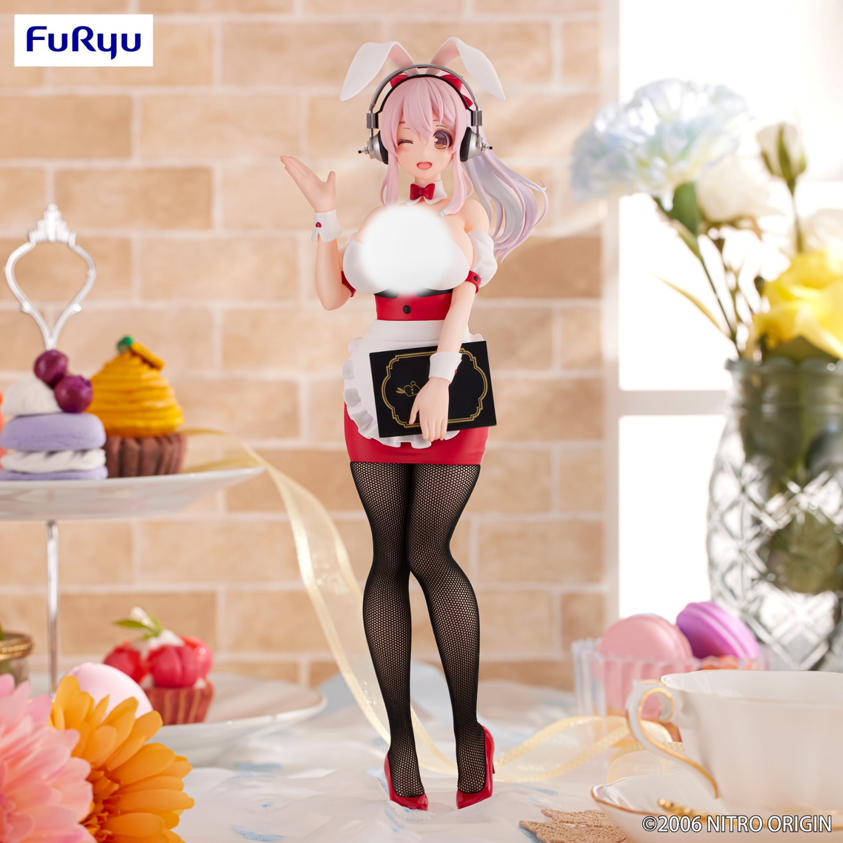 Super Sonico BiCute Bunnies Figure "Super Sonico" (Waitress Ver.)-FuRyu-Ace Cards & Collectibles