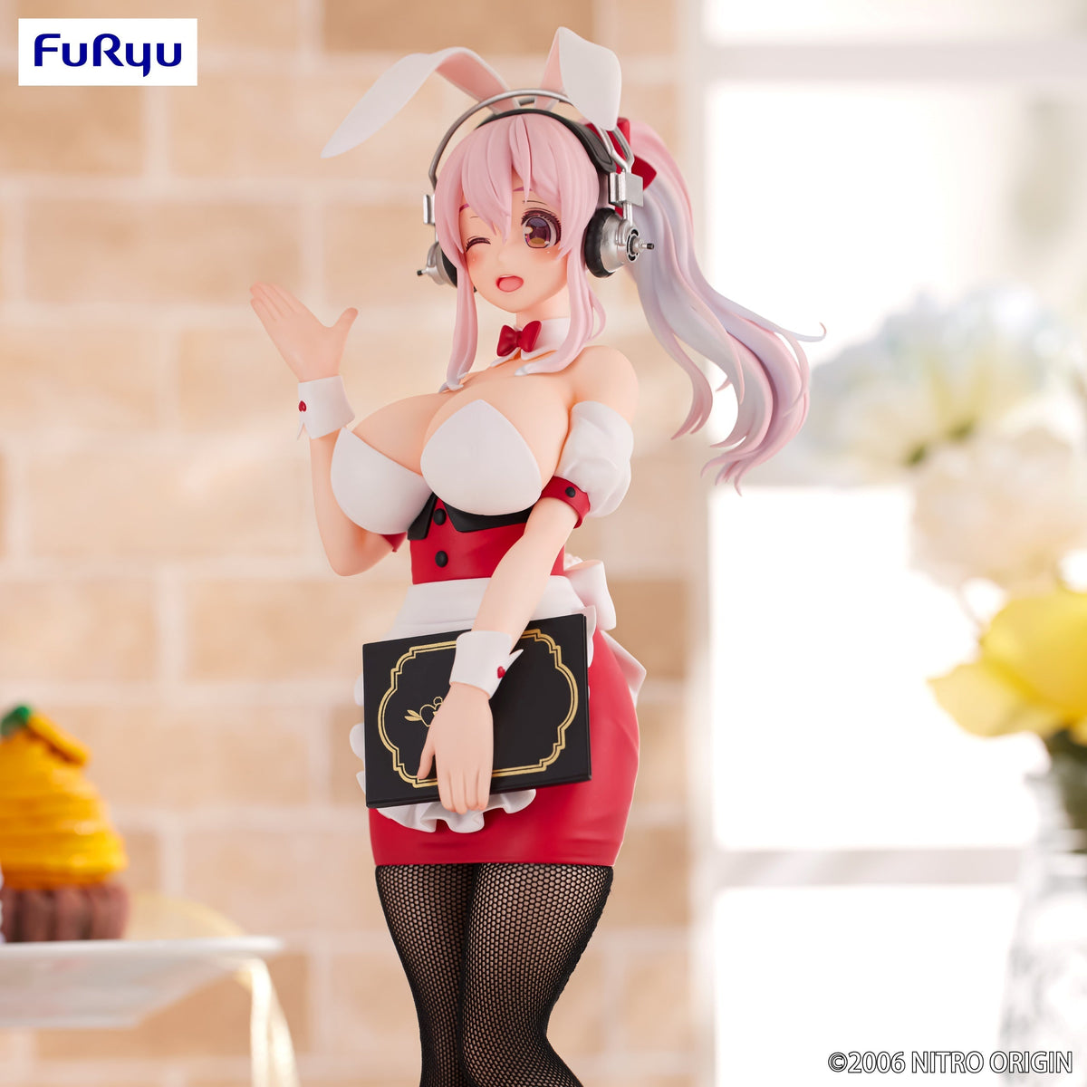 Super Sonico BiCute Bunnies Figure &quot;Super Sonico&quot; (Waitress Ver.)-FuRyu-Ace Cards &amp; Collectibles