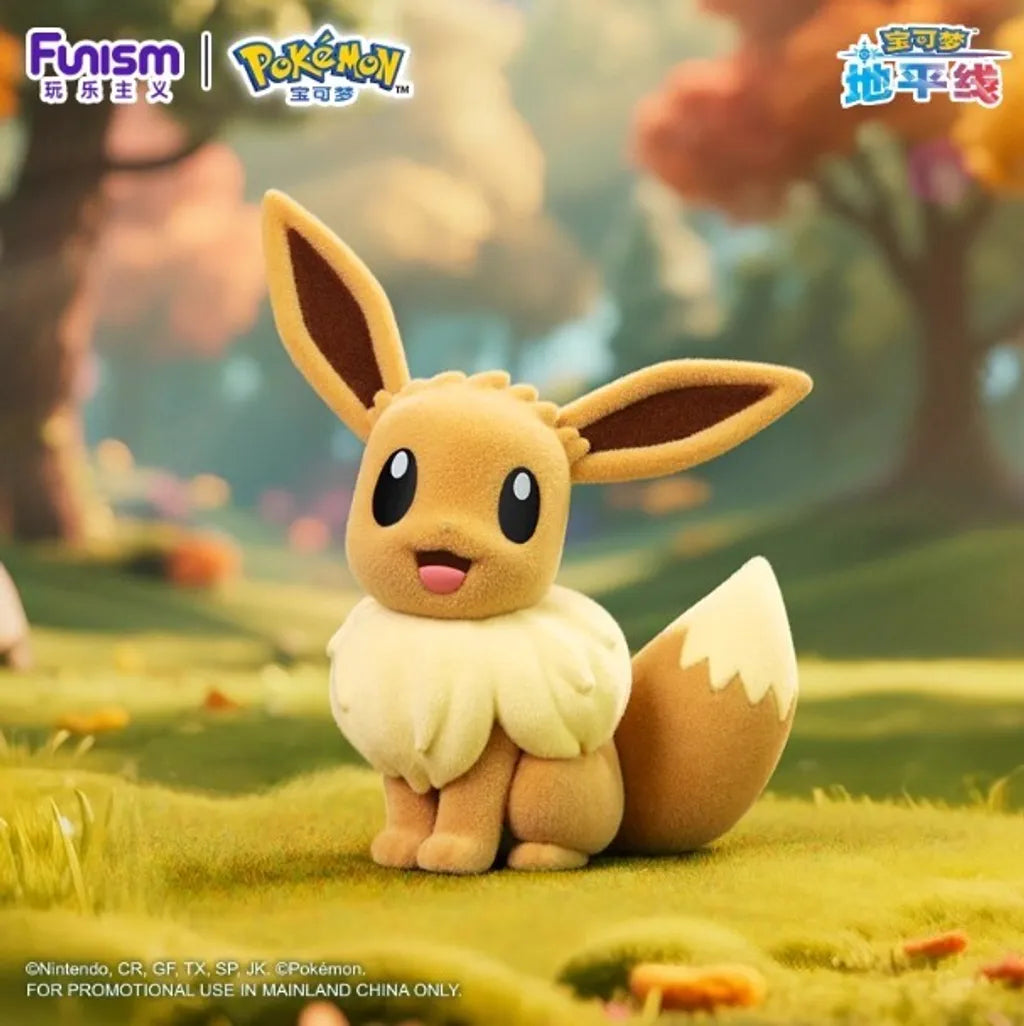 FUNISM x Pokemon Flocked Figurines Series-Eevee-Funism-Ace Cards & Collectibles