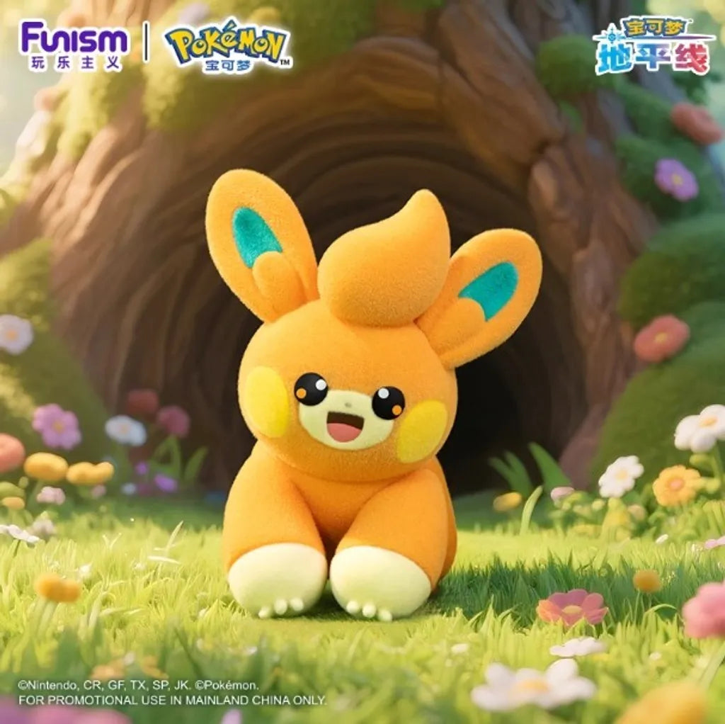 FUNISM x Pokemon Flocked Figurines Series-Pawmi-Funism-Ace Cards & Collectibles