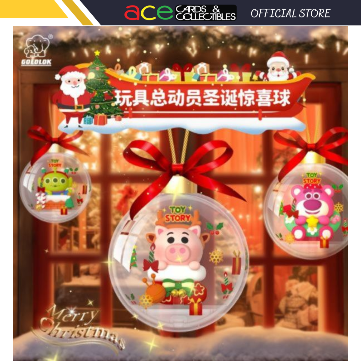 Toy Story Christmas Suprise Ball Series-Single Box (Random)-GOLDLOK-Ace Cards & Collectibles