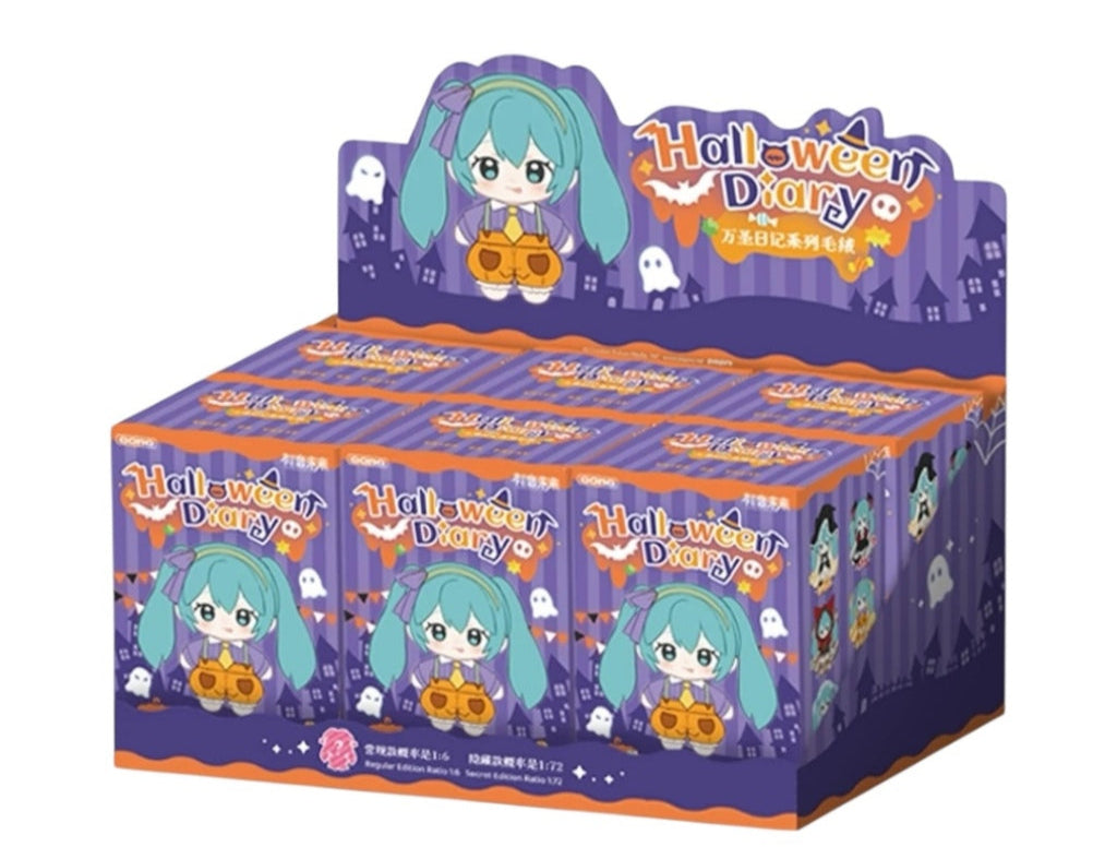 Hatsune Miku Halloween Dairy Plushie Series-Whole Box (6pcs)-GONG-Ace Cards & Collectibles