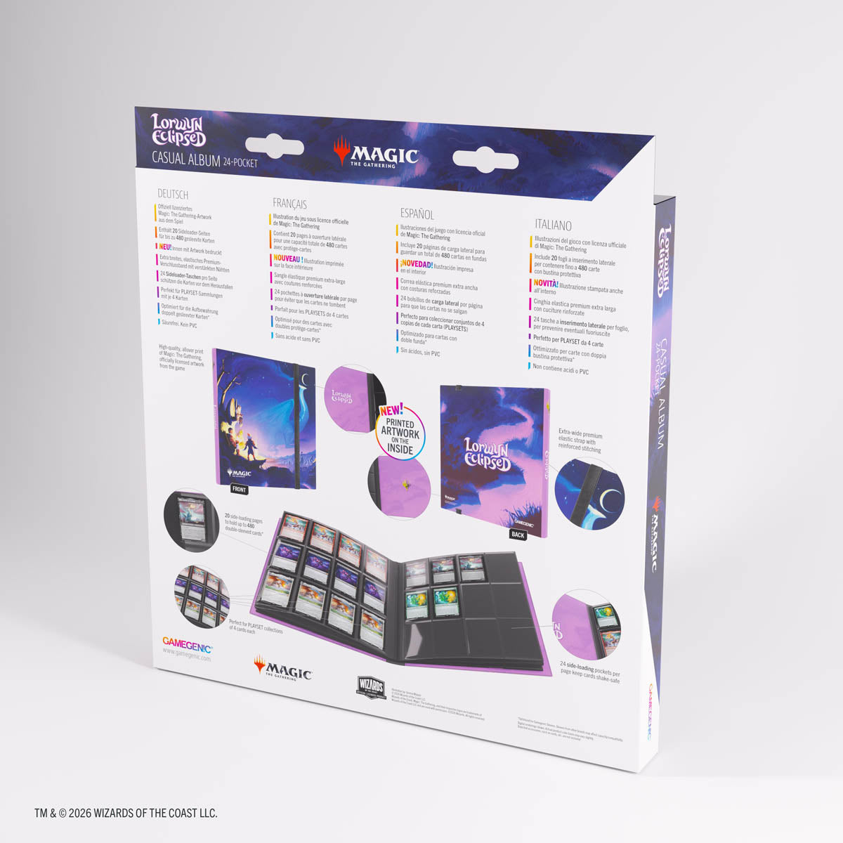 Gamegenic CASUAL ALBUM 24-POCKET "Magic: The Gathering" Lorwyn Eclipsed-Gamegenic-Ace Cards & Collectibles