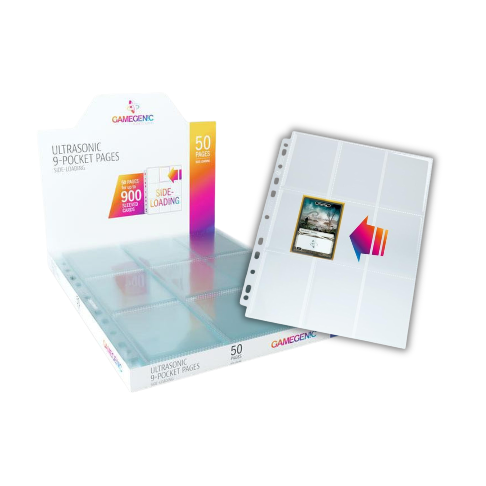 Gamegenic Card Album Pages "Ultrasonic 9-Pocket Pages Side-Loading"-Loose Page (1pcs)-Gamegenic-Ace Cards & Collectibles