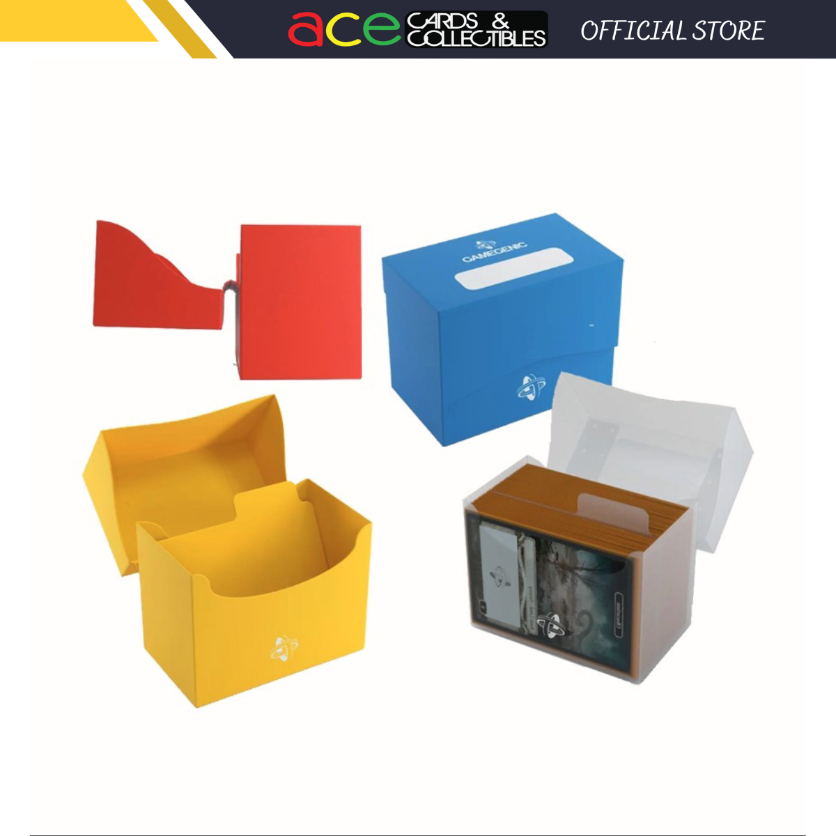 Gamegenic Deck Box "Side Holder 80+"-Black-Gamegenic-Ace Cards & Collectibles