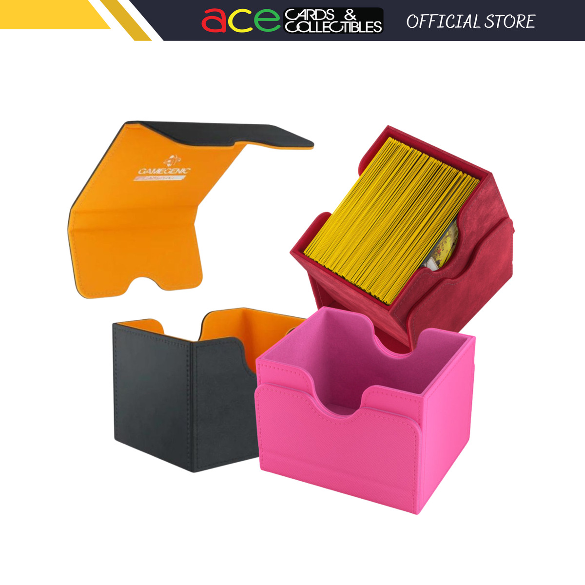 Gamegenic Deck Box "Sidekick 100+ XL Convertible"-Black/Orange-Gamegenic-Ace Cards & Collectibles