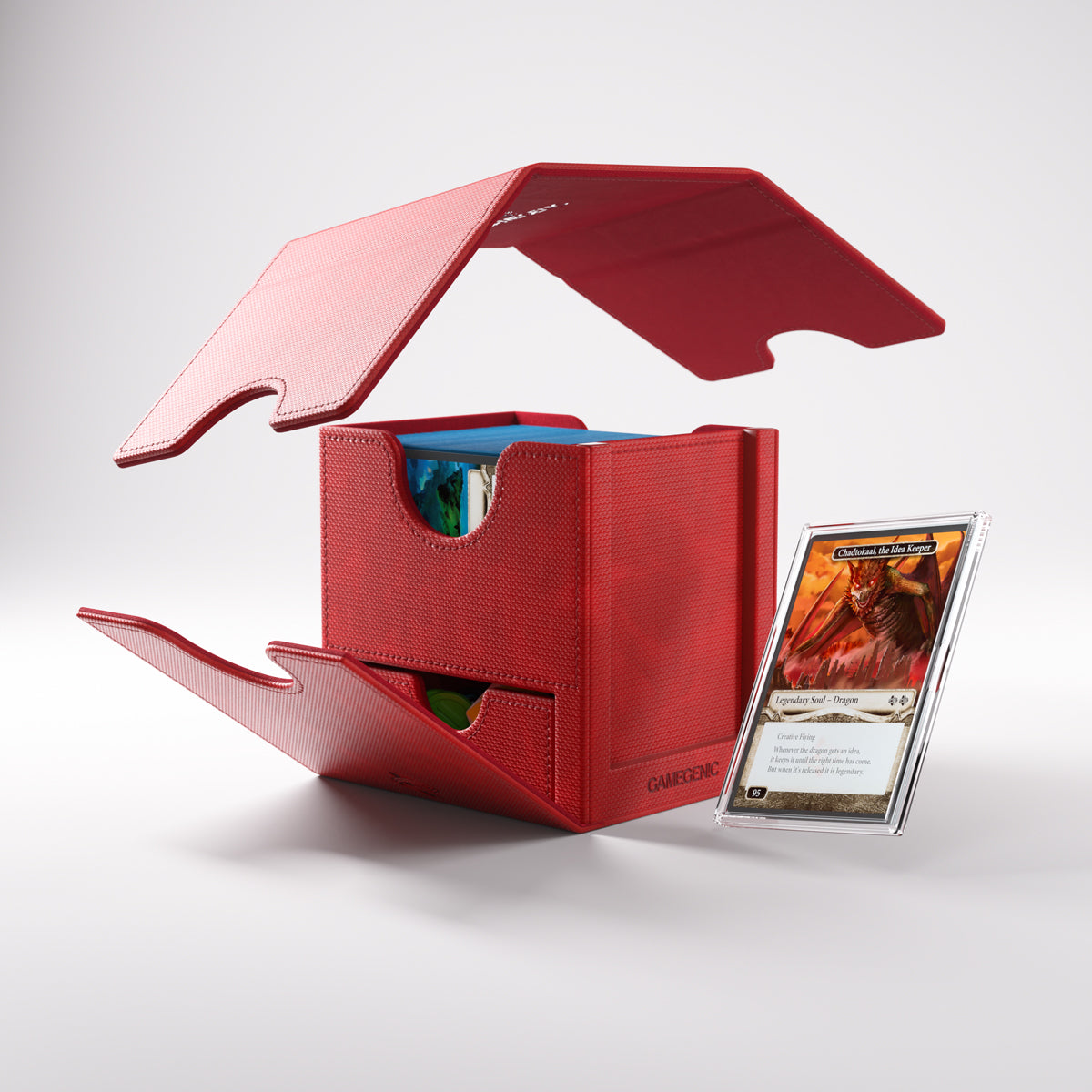 Gamegenic Deck Box "Sidekick PRO 100+ XL Convertible"-Red-Gamegenic-Ace Cards & Collectibles