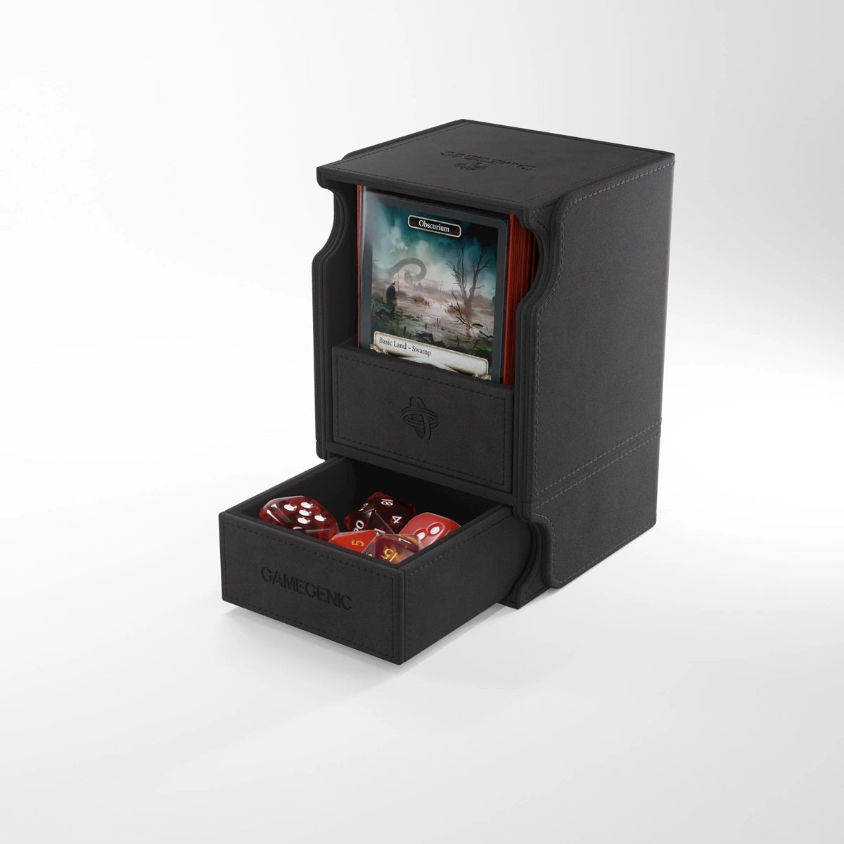 Gamegenic Deck Box "Watchtower 100+ XL Convertible"-Black/Orange-Gamegenic-Ace Cards & Collectibles