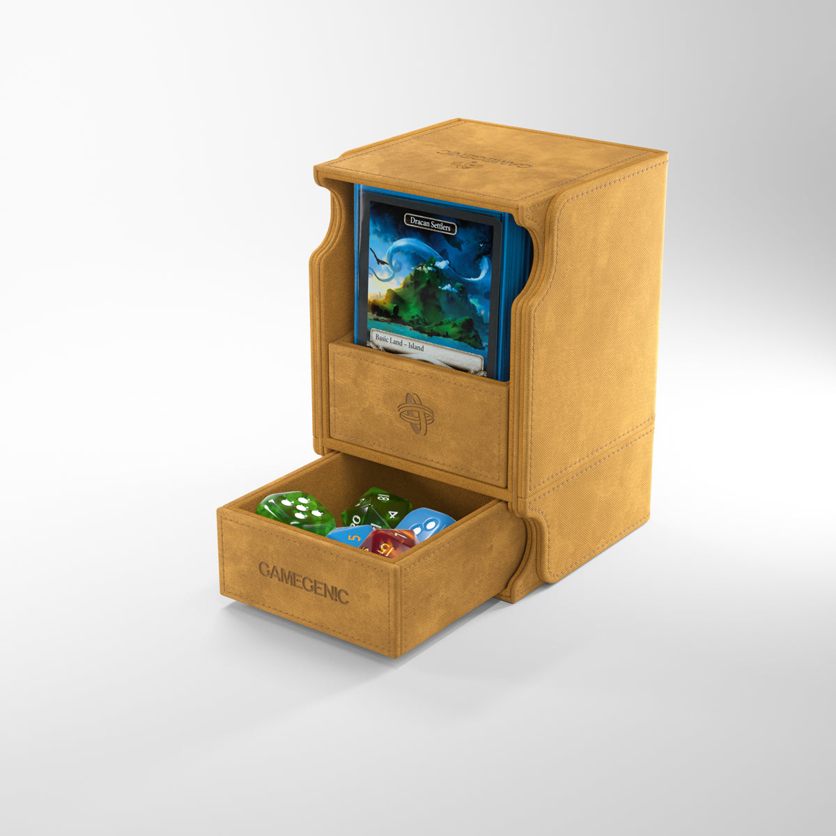 Gamegenic Deck Box "Watchtower 100+ XL Convertible"-Black/Orange-Gamegenic-Ace Cards & Collectibles