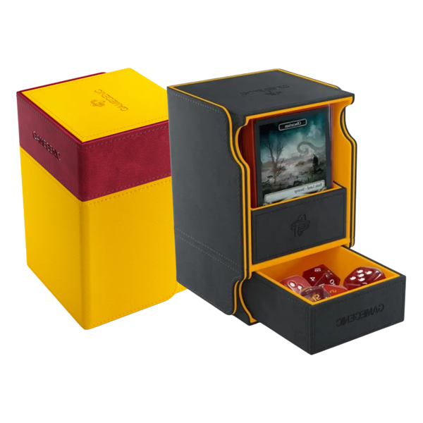 Gamegenic Deck Box "Watchtower 100+ XL Convertible"-Black/Orange-Gamegenic-Ace Cards & Collectibles