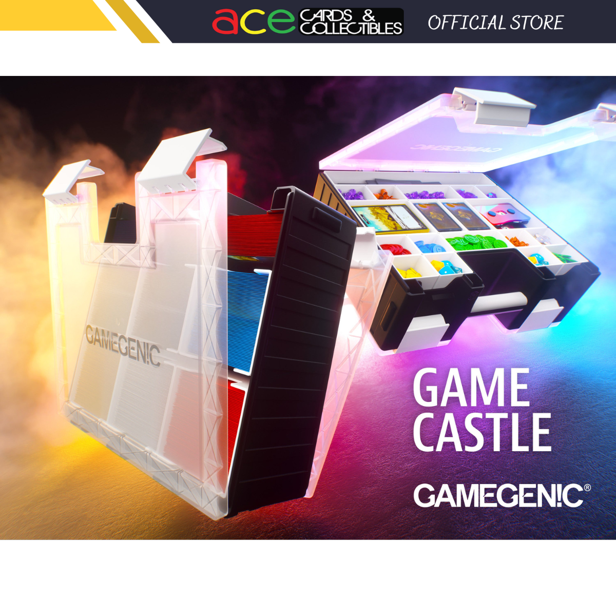 Gamegenic Game Castle-Black/Green-Gamegenic-Ace Cards & Collectibles