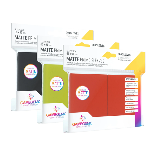 Gamegenic Matte Prime Card Sleeves-Red-Gamegenic-Ace Cards & Collectibles