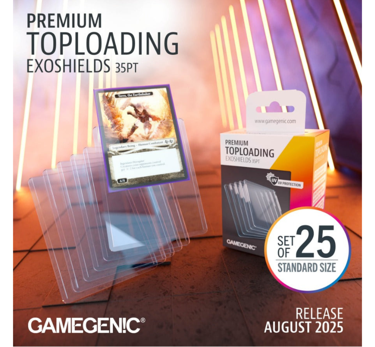 Gamegenic Premium Toploading Exoshields 25pcs [35PT]-Gamegenic-Ace Cards & Collectibles