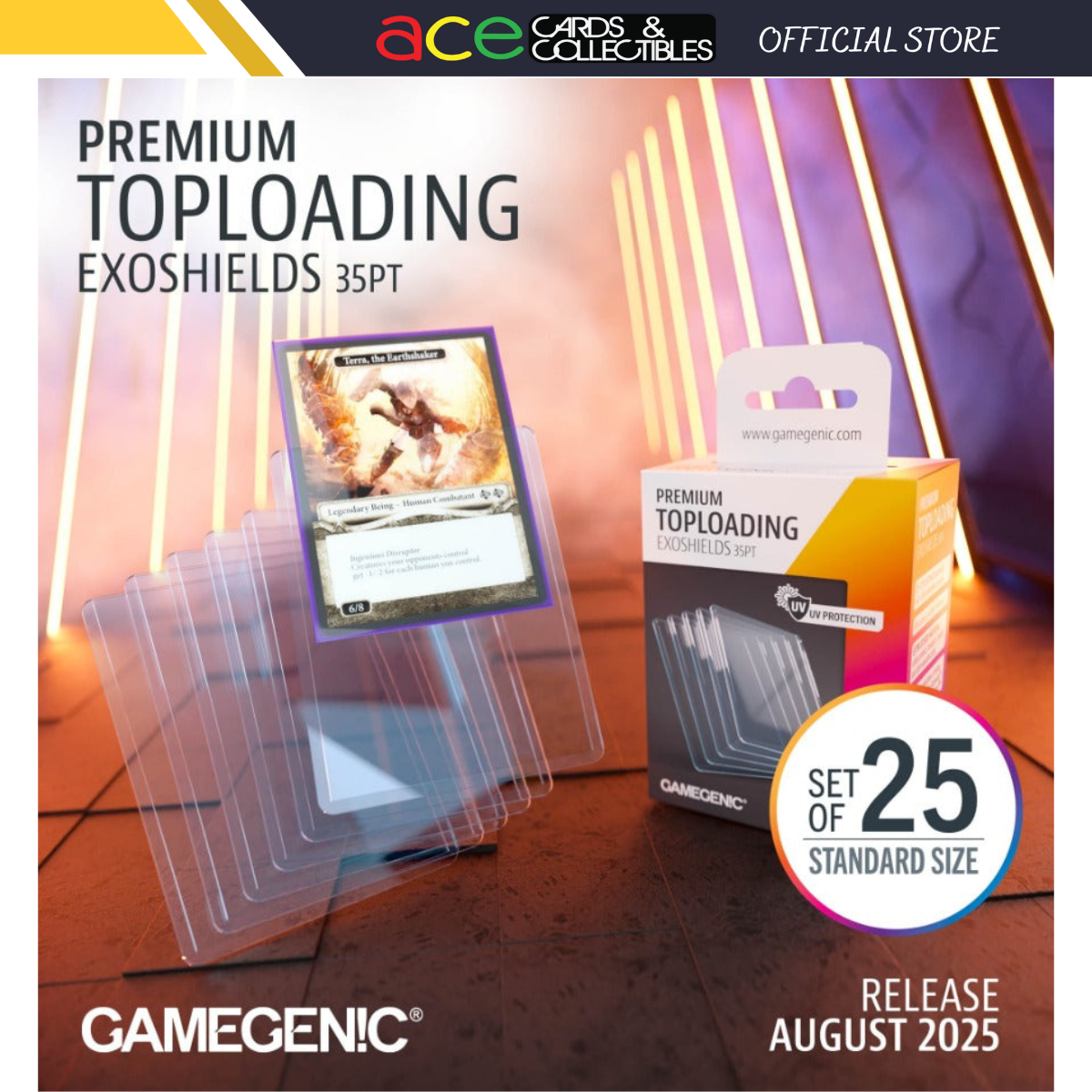 Gamegenic Premium Toploading Exoshields 25pcs [35PT]-Gamegenic-Ace Cards & Collectibles
