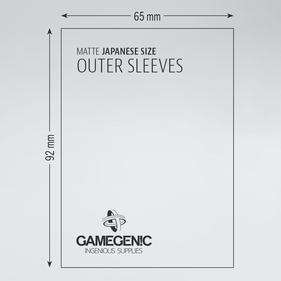 Gamegenic Sleeve Japanese Size 60pcs &quot;Matte Outer Sleeves&quot;-Gamegenic-Ace Cards &amp; Collectibles