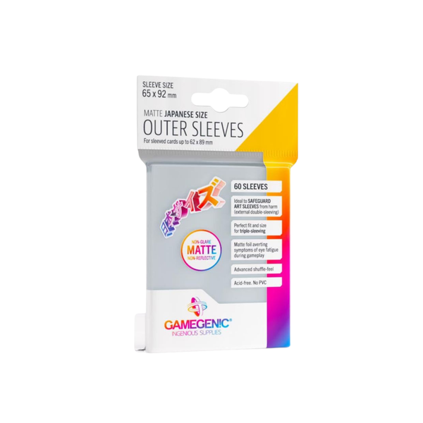 Gamegenic Sleeve Japanese Size 60pcs "Matte Outer Sleeves"-Gamegenic-Ace Cards & Collectibles